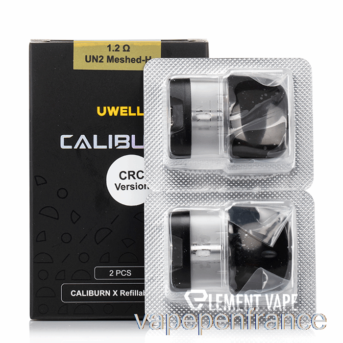 Uwell Caliburn X Dosettes De Remplacement Dosette De 3 Ml + Stylo Vape à Bobine De 1,2 Ohm